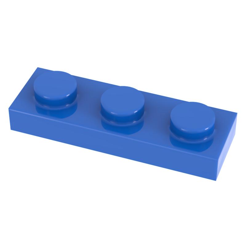 [Funbrick]50&100&200 ШТ. Пластина 1x3 3623 Совместимо с Известным Брендом Строительные Блоки Классические Строительные Блоки Игрушки MOC DIY