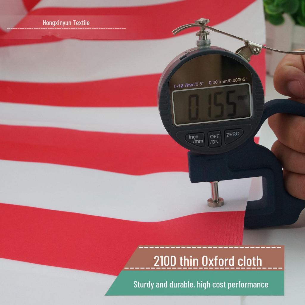 210D Color Stripe Waterproof Oxford Canopy Fabric - Strong & Durable