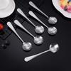 Stainless Steel Spoons Ice Cream Spoons Long Handle Coffee Spoons Stirring Spoons Dinnerware Kitchen Utensils