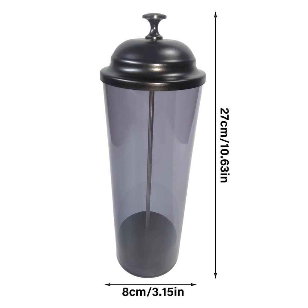 Многоразовый пластиковый диспенсер для соломинок Прозрачный контейнер для питьевых соломинок с крышкой для дома, офиса, кухни