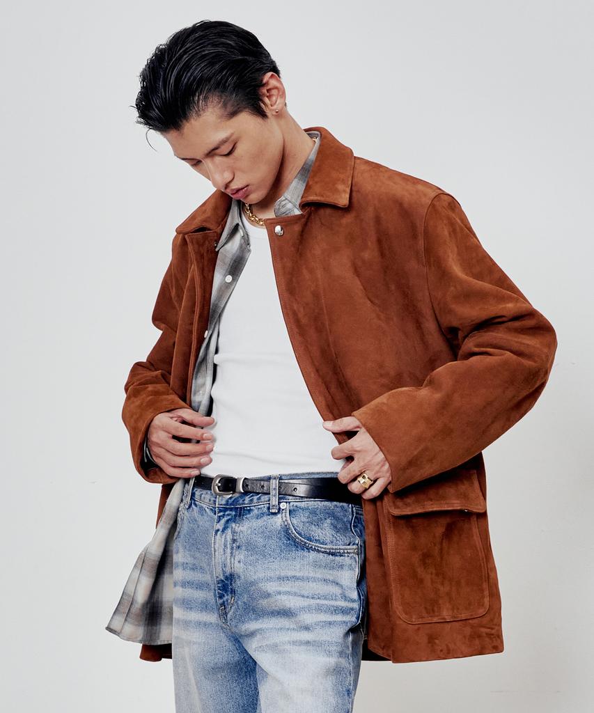 Andros Field Goat Suede Jakcet (Leather Brown)