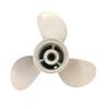 Лодочный гребной винт 9 7/8x12, подходит для подвесного двигателя Yamaha 25HP-30HP, 3 лопасти, алюминий, 10 зубьев, OEM НЕТ: 664-45954-00-ЭЛ 9.875х12