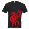 Мужская черная футболка унисекс Liverpool Scouser Liverpudlian с изображением печени птицы YNWA