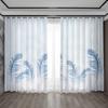 2 шт. Шторы для украшения дома, фон с перьями и карманами для штор, кухня, кофейня, гостиная, балкон