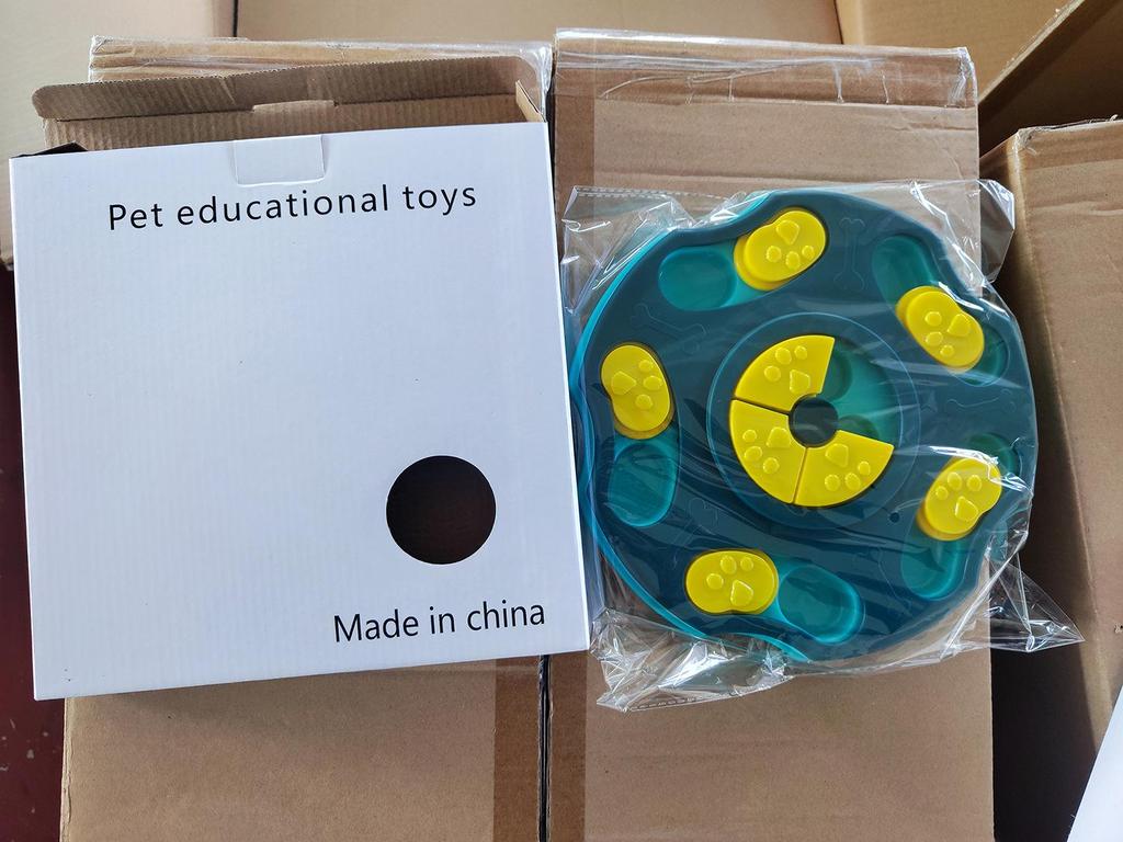 Cross-Border Pet Puzzle & Slow Feeder Bowl: Slow Eating Toy for Dogs & Cats, Snack Dispenser, Boredom Relief