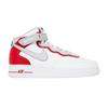 Nike Air Force 1 Mid 07 LV8 Athletic Club мужские кроссовки белые спортивные-красные светло-дымчато-серые DH7451-100