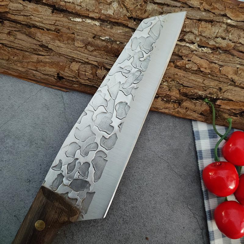 Японский нож, стальные кухонные ножи ручной работы, ножи для обвалки, ножи шеф-повара, нож для нарезки мяса Сантоку, нож для мяса