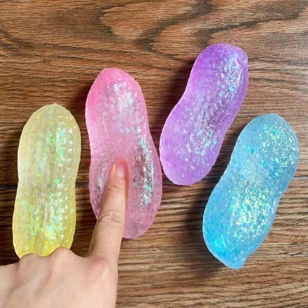Slow Rising Peanut Fidget Toy Slow Rebound Peanut Squeeze Toys Funny Peanut Squishy Toy Boys Girls
