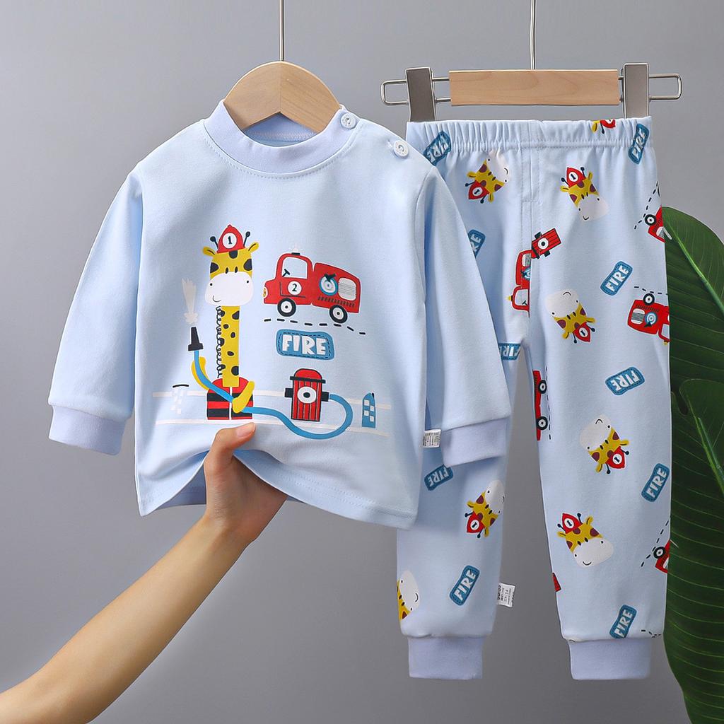 Children's Underwear Set Pure Cotton New Boys' Home Clothes Baby's All Cotton Warm Girls' Autumn Clothes Autumn Pants Children's Clothes