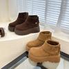 Женские ботинки Мартин на толстой подошве 2025 новая осень ретро британский стиль универсальные два способа носки маленькие тонкие ботинки короткие ботинки