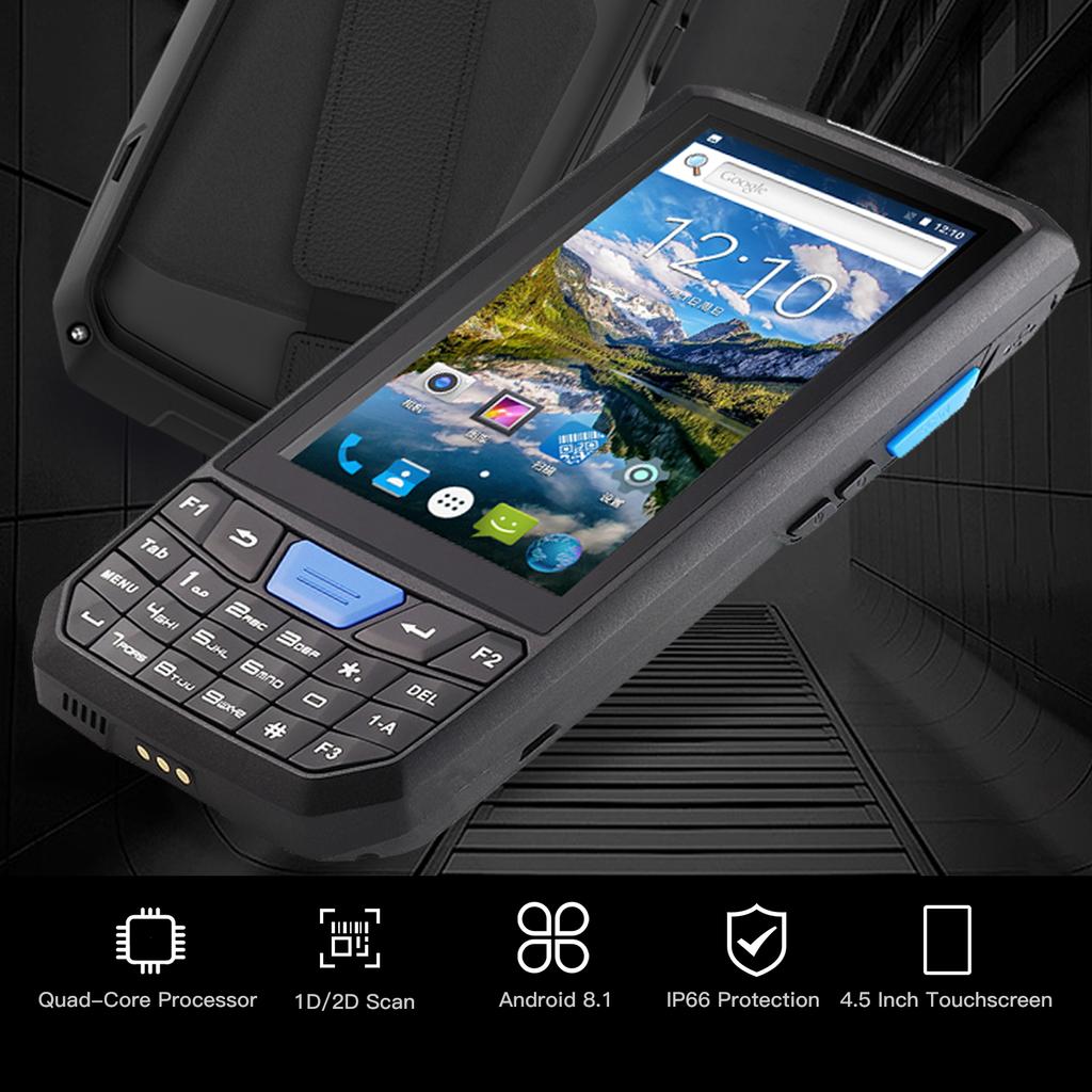 Android 8.1 PDA Handheld POS Terminal Honey-Well 1D/2D/QR Barcode Scanner Data Collector Inventory