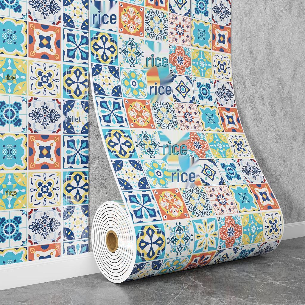 Самоклеящаяся водостойкая настенная наклейка под мрамор для ванной комнаты, гостиной, кухни и ТВ-зоны.