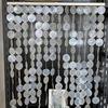 100 шт. Круглые раковины капис 2 дюйма с отверстиями Круглые натуральные ракушки Для изготовления музыкальных подвесок, украшений, домашнего декора