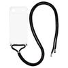 For iPhone 17 Air Case Reinforced Corner TPU Clear Phone Cover with Lanyard