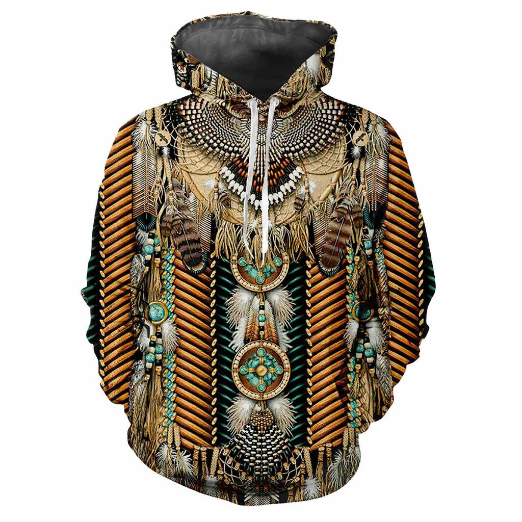 Индейский вождь племени 3D Harajuku Printing Street Fashion для мужчин и женщин, забавный стиль, мягкая, удобная, модная, хип-хоп, индивидуальная толстовка с капюшоном