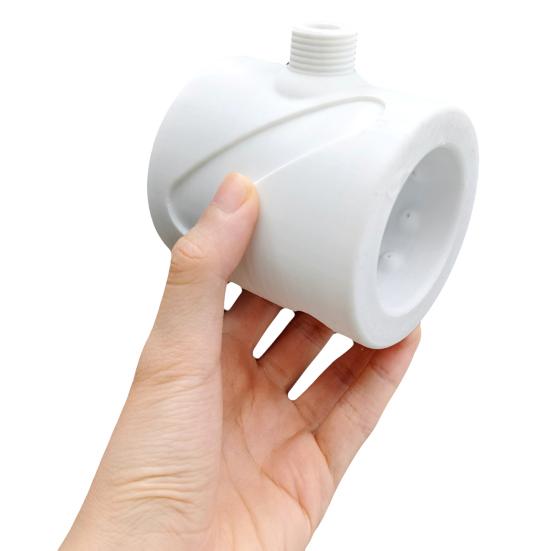 Shower Head Powerful Supercharging Hydromassage 360-Degree Ring Water Spray Spiral Nozzle Standard Thread All-round Cleaning Shower Head