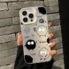 Маленькие угольные шарики подходят для чехла мобильного телефона Apple 13promax iPhone15 лазерный 14max мультяшный 16 цветной серебристый xsmax.