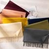 Morandi Color Scarf Shawl Solid Color Cashmere Feel Long Winter Wrap Luxury Soft Fashion Gift Lightweight Women’s Neck Scarf