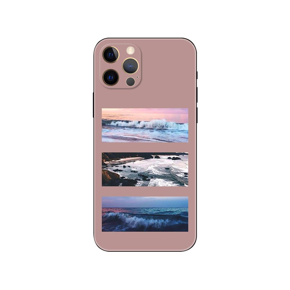 Розовая эстетика Эстетичный чехол для телефона для iphone 5 5s 2020se 6 6s 7 8 plus x 10 XR XS 11 12 13 mini pro MAX черная задняя крышка из ТПУ