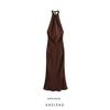 Kaslead New Arrival Women's Clothing Fashion Style Fashion Backless Silk Satin Texture Dress 3274548