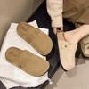 Thick-bottomed Boken Half-slippers for Women's Outer Wear 2025 New Spring and Autumn Height-increasing One-pedal Retro Bag Head Lazy Slippers