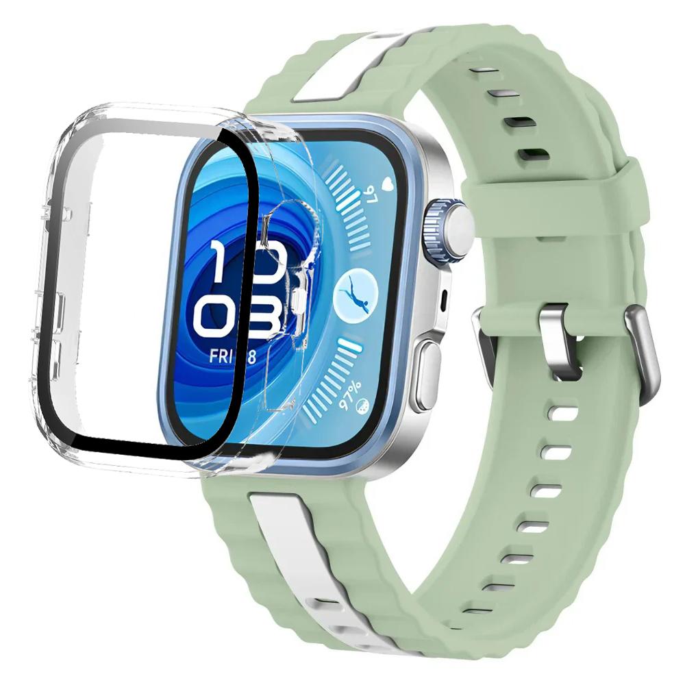 Силиконовый ремешок + ПК-кейс для Huawei Watch Fit 4/Fit 4 Pro, детали умного браслета для Huawei Watch Fit 3, защитный чехол для часов
