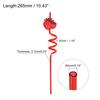 16pcs Silly Straws Creative Straws 265mm/10.43" Loop Curly Drinking Straws Funny Straw for Gift Christmas Decoration Mixed Color
