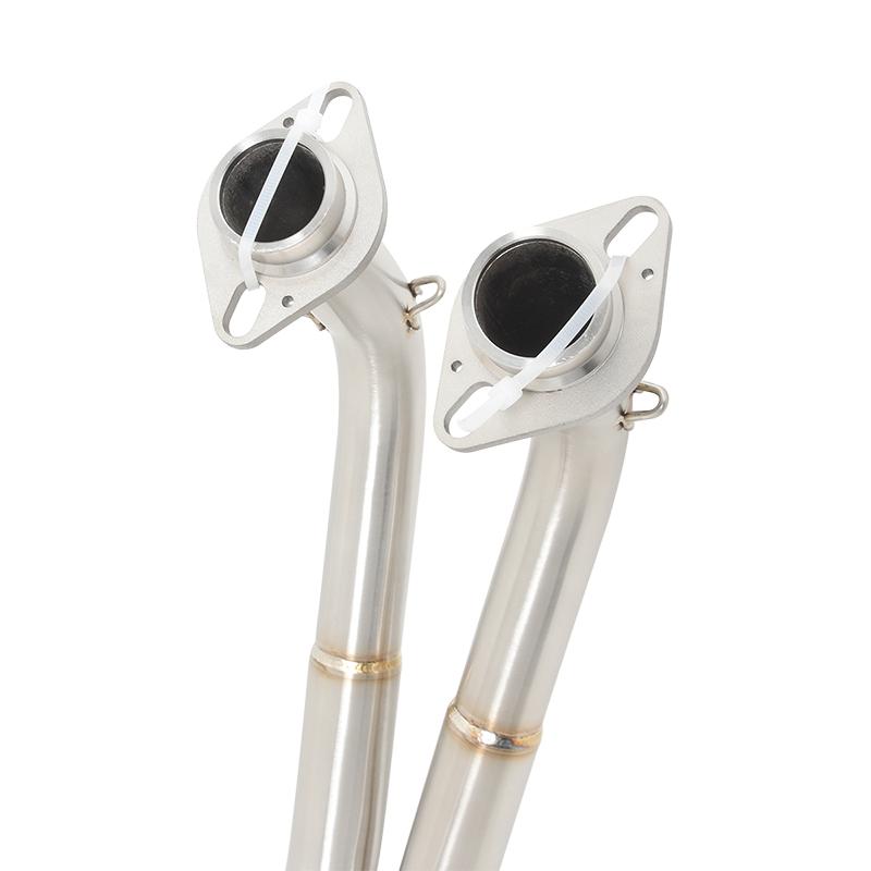 Motorcycle Exhaust Escape Systems For Kawasaki Ninja 250 400 500 Z250 Z400 Z500 2017 - 2025 Slip On Front Link Pipe 51mm Muffler
