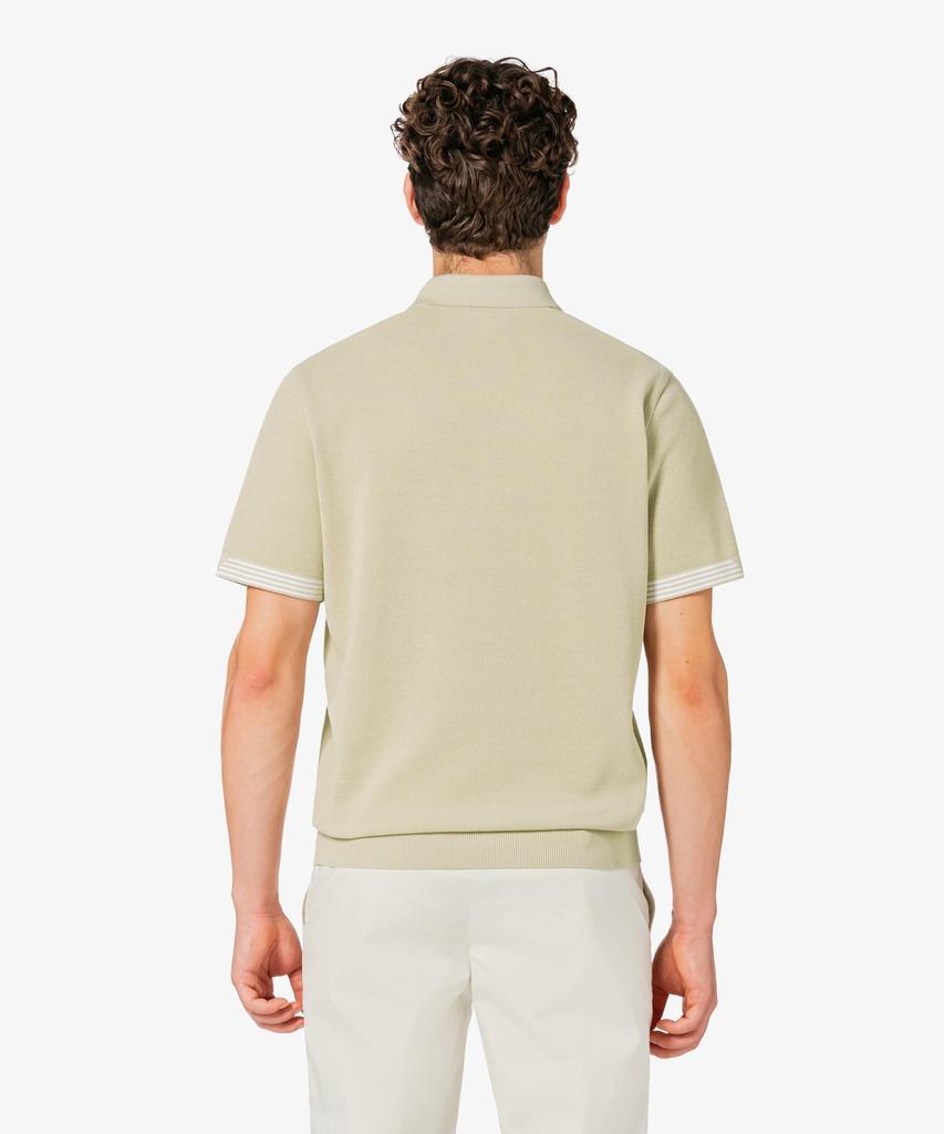 Мужской двухцветный гольф LACOSTE с молнией до середины Ah012E-56G 02S