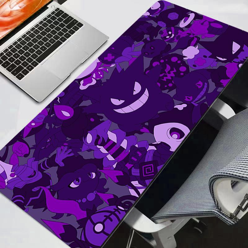 Large Mouse Pad Gamer Pokemon Pikachu Keyboard Mousepad Pc Computer rug Desk Mat Gaming Pad Gengar Mouse Mats Office gaming gift
