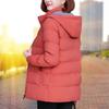 Women's Winter Jacket Detachable Hooded Parka Windproof Jacket   Plush and Thickened High-End Women's Short Cotton Coat