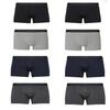 Мужские 8 Pack Premium Black-серо-темно-синие дымчатые боксеры из лайкры