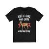 230 Gsm 100% Cotton Just A Girl Who Loves Guanacos Animal Lover Adult Toddler Infant Kids Gift T Shirt