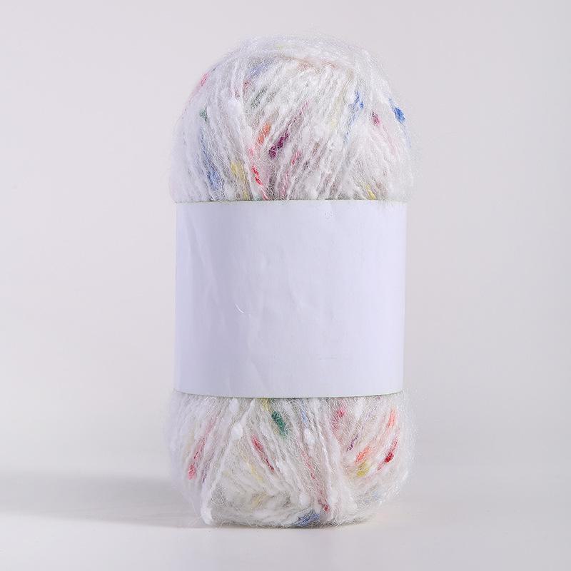 Цветная мохеровая флисовая пряжа ручной работы для шарфов, шапок, сумок, одежды и кукол