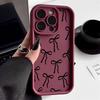 Милый Чехол Для Телефона С Узором Черного Банта Для Xiaomi Mi Poco X6Pro X6 X7 X5 Pro Mi Poco F7 F6 F5 Pro Мягкий Силиконовый Чехол
