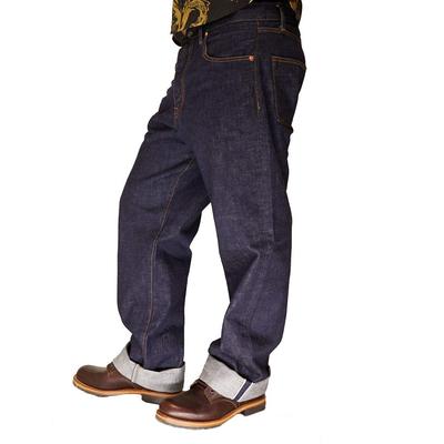 Kojima Jeans KOJIMA GENES 15 унций Селвидж с кантом Широкие прямые Сделано в Одних джинсах, Япония, Мужские, Стирка, RNB-102WW-Деним-38