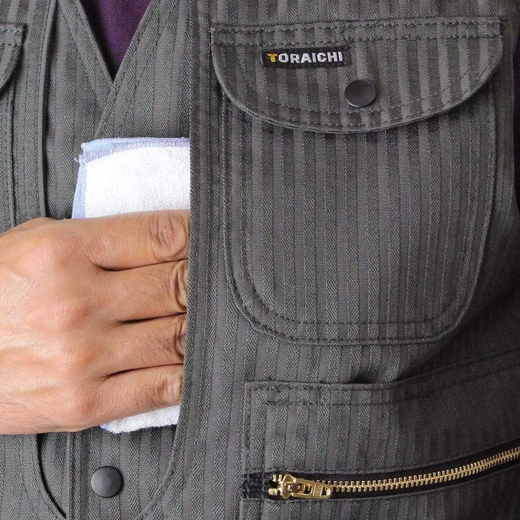 Комплект жилет и брюки карго Series Tobi LL x Sumi Gray [Toraichi] Toraichi/7160 (7160s611219) Рабочая одежда, Никкапокка, Тораичи, Одежда, LL, 77