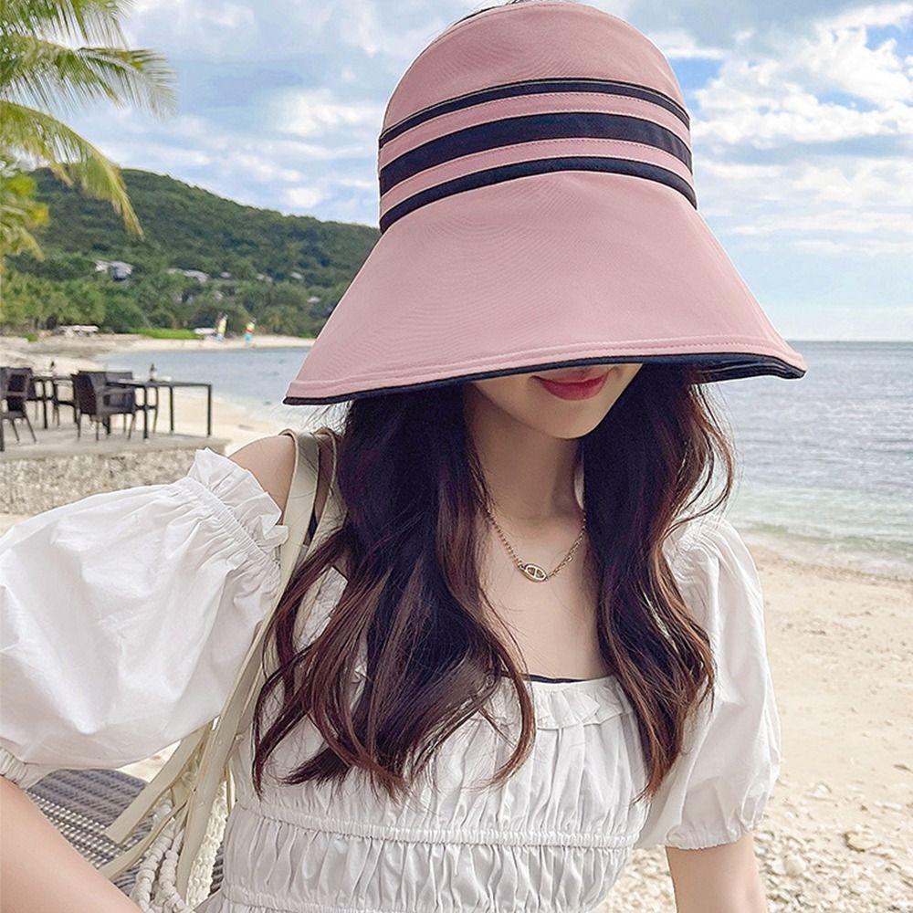 Foldable Sun Hat Adjustable Bucket Cap Fashion Panama Hat Outdoor Sports