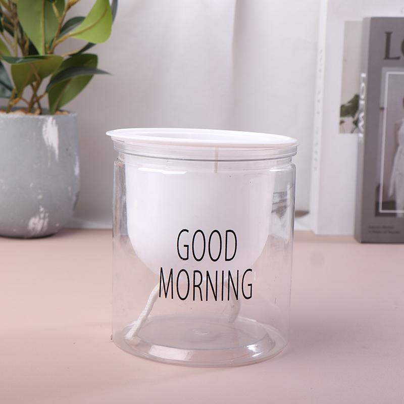 Lazy Hydroponic Flower Pot Automatic Water-Absorbing Flowerpot Transparent Double Layer Plastic Self Watering Planter Office