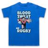 Кровь Пот И Регби Слоган Любитель Спорта Крутая Мужская И Женская Футболка
