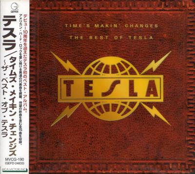 CD ТЕСЛА Times Makin Changes Лучшее из T MVCG190 GEFFEM 1995 Япония Металл Использованный