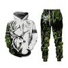 Casual Men's Tracksuit 3d Animal Printed Hoodies and Pants 2pc Sets Antumn Cool Sweatshirts Women Men's Clothing Sportswear Suit