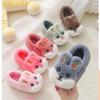 New Autumn And Winter Children's Cotton Slippers Cartoon Cute Home Warm Non-slip Baby Fur Slippers Fashion Home Soft Slippers