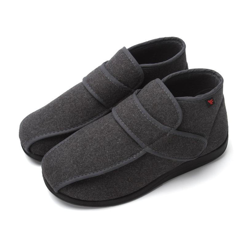 Расширьте Новую Шерстяную Обувь Деформация Стопы при Отеке и Hallux Valgus Широкая Обувь для Пожилых Людей с Диабетом Большой размер 34-51