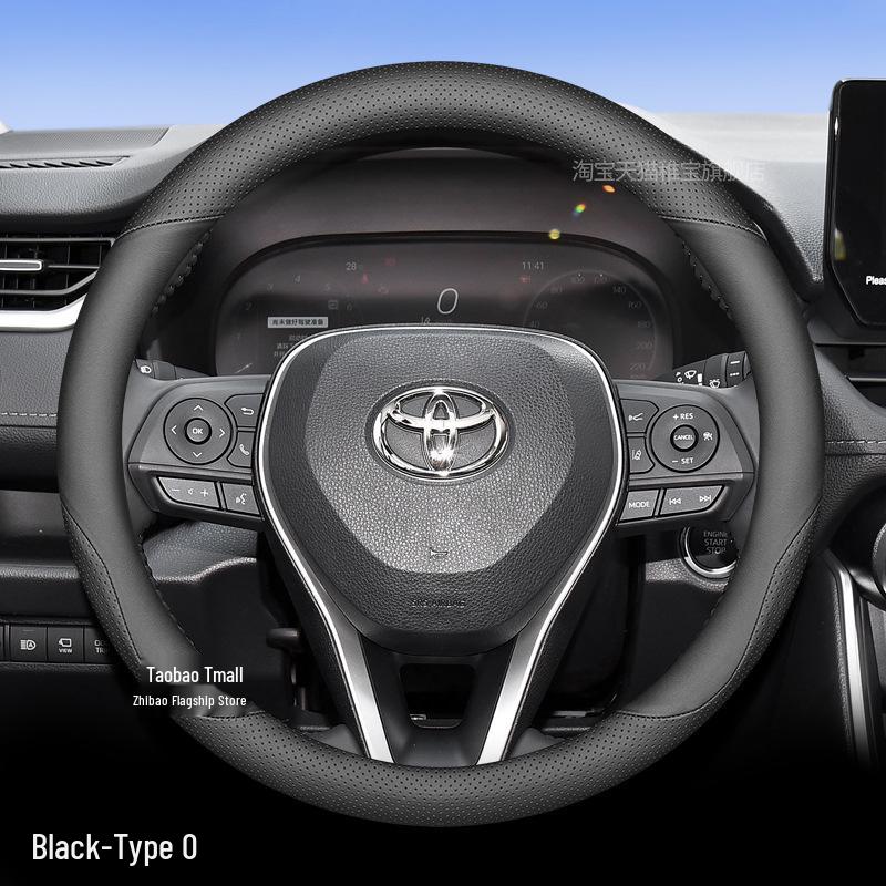 Ultra-Thin All-Season Steering Wheel Cover for 2024 Toyota RAV4 Hybrid