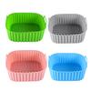 Square Air Fryer Liner Silicone Baking Mat 6.7 Inch Non-Stick