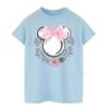 Womens/Ladies Minnie Mouse Flowers Cotton Bow Boyfriend T-Shirt