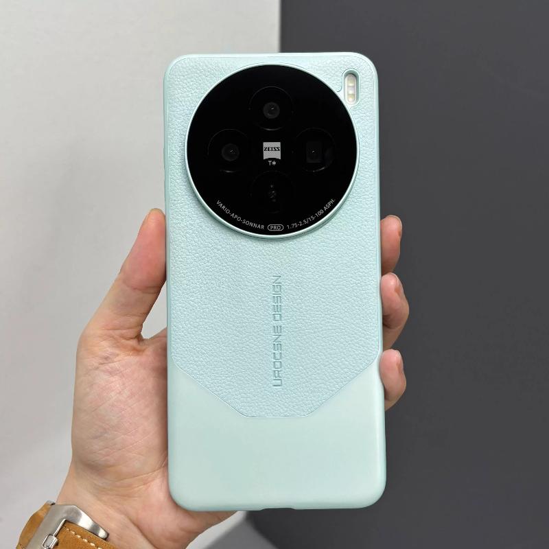 Чехол для телефона из искусственной кожи для VIVO X200 Ultra Matte Splicing Plating Hard Противоударный чехол для VIVO X200s X100 Ultra X100 Pro mini Bumper