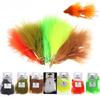 Colored Marabou Feather Blood Quill Fly Tying Materials for Woolly Bugger Streamer Fly Trout Bass Fishing Lure Baits