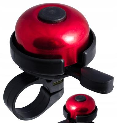 RED ALUMINUM LOUD BICYCLE BELL